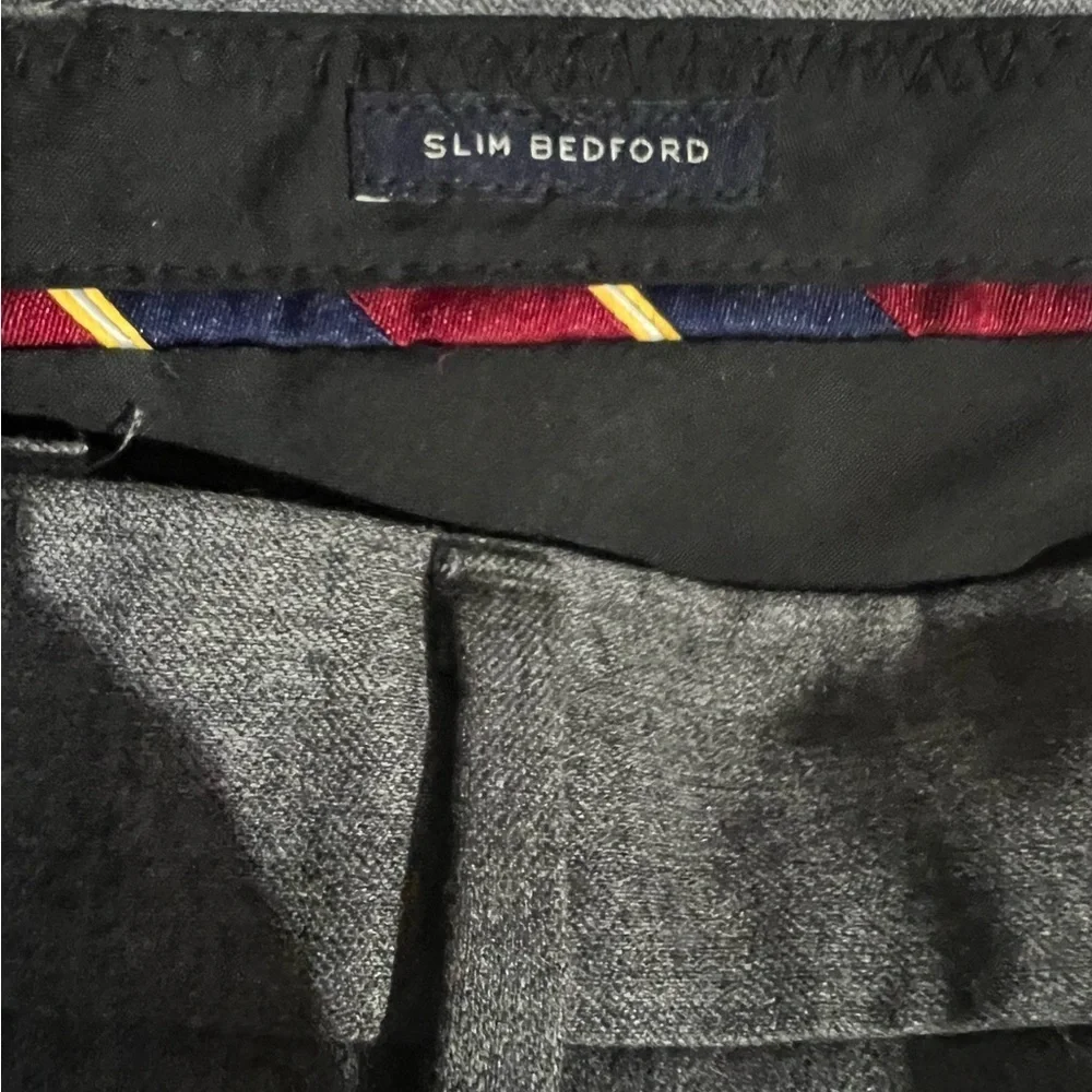 J.Crew men’s Slim Bedford gray wool pants size 36 x 32